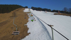 Lanovka - pohled nahoru