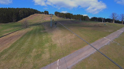 Lanovka - pohled nahoru