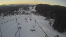 Snow park Paprsek - Lanovka - pohled dolů - 1.3.2023 v 06:56