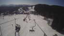 Snow park Paprsek - Lanovka - pohled dolů - 1.3.2023 v 10:56