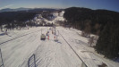 Snow park Paprsek - Lanovka - pohled dolů - 2.3.2023 v 08:58