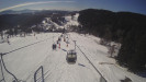 Snow park Paprsek - Lanovka - pohled dolů - 2.3.2023 v 09:58