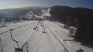 Snow park Paprsek - Lanovka - pohled dolů - 3.3.2023 v 08:58