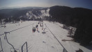 Snow park Paprsek - Lanovka - pohled dolů - 3.3.2023 v 10:58