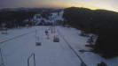 Snow park Paprsek - Lanovka - pohled dolů - 3.3.2023 v 17:58