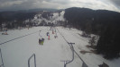 Snow park Paprsek - Lanovka - pohled dolů - 4.3.2023 v 13:58