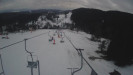 Snow park Paprsek - Lanovka - pohled dolů - 4.3.2023 v 17:58