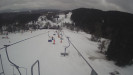 Snow park Paprsek - Lanovka - pohled dolů - 5.3.2023 v 08:58