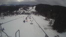 Snow park Paprsek - Lanovka - pohled dolů - 5.3.2023 v 13:58