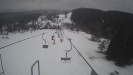 Snow park Paprsek - Lanovka - pohled dolů - 5.3.2023 v 15:58