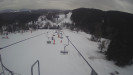 Snow park Paprsek - Lanovka - pohled dolů - 5.3.2023 v 16:58