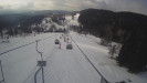 Snow park Paprsek - Lanovka - pohled dolů - 6.3.2023 v 08:55