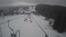 Snow park Paprsek - Lanovka - pohled dolů - 6.3.2023 v 16:55