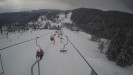 Snow park Paprsek - Lanovka - pohled dolů - 7.3.2023 v 09:55