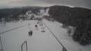 Snow park Paprsek - Lanovka - pohled dolů - 7.3.2023 v 10:55