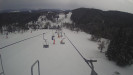 Snow park Paprsek - Lanovka - pohled dolů - 7.3.2023 v 16:55