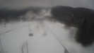 Snow park Paprsek - Lanovka - pohled dolů - 8.3.2023 v 07:55