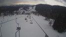 Snow park Paprsek - Lanovka - pohled dolů - 8.3.2023 v 09:55