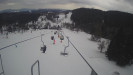 Snow park Paprsek - Lanovka - pohled dolů - 8.3.2023 v 12:55