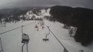 Snow park Paprsek - Lanovka - pohled dolů - 9.3.2023 v 08:55