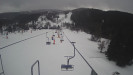 Snow park Paprsek - Lanovka - pohled dolů - 9.3.2023 v 09:55