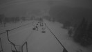 Snow park Paprsek - Lanovka - pohled dolů - 11.3.2023 v 05:55
