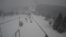 Snow park Paprsek - Lanovka - pohled dolů - 11.3.2023 v 08:55
