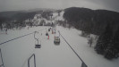 Snow park Paprsek - Lanovka - pohled dolů - 11.3.2023 v 13:55
