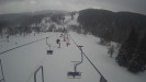 Snow park Paprsek - Lanovka - pohled dolů - 11.3.2023 v 14:55