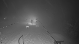 Snow park Paprsek - Lanovka - pohled dolů - 12.3.2023 v 04:00