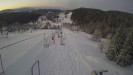 Snow park Paprsek - Lanovka - pohled dolů - 12.3.2023 v 05:55