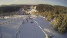Snow park Paprsek - Lanovka - pohled dolů - 12.3.2023 v 06:55