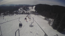 Snow park Paprsek - Lanovka - pohled dolů - 12.3.2023 v 10:55
