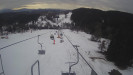 Snow park Paprsek - Lanovka - pohled dolů - 14.3.2023 v 07:55