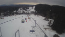 Snow park Paprsek - Lanovka - pohled dolů - 14.3.2023 v 08:55