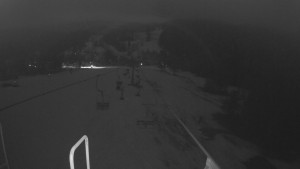 Snow park Paprsek - Lanovka - pohled dolů - 14.3.2023 v 18:30