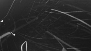 Snow park Paprsek - Lanovka - pohled dolů - 14.3.2023 v 22:30