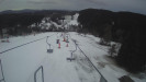 Snow park Paprsek - Lanovka - pohled dolů - 15.3.2023 v 05:55