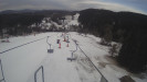 Snow park Paprsek - Lanovka - pohled dolů - 15.3.2023 v 07:55