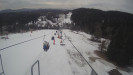 Snow park Paprsek - Lanovka - pohled dolů - 15.3.2023 v 09:55