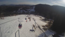 Snow park Paprsek - Lanovka - pohled dolů - 17.3.2023 v 15:55