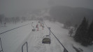 Snow park Paprsek - Lanovka - pohled dolů - 27.3.2023 v 08:55