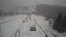 Snow park Paprsek - Lanovka - pohled dolů - 27.3.2023 v 09:55