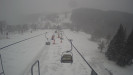 Snow park Paprsek - Lanovka - pohled dolů - 27.3.2023 v 10:55