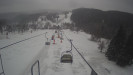 Snow park Paprsek - Lanovka - pohled dolů - 27.3.2023 v 11:55