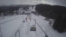 Snow park Paprsek - Lanovka - pohled dolů - 28.3.2023 v 06:55
