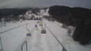 Snow park Paprsek - Lanovka - pohled dolů - 28.3.2023 v 07:55