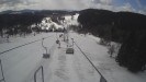 Snow park Paprsek - Lanovka - pohled dolů - 28.3.2023 v 10:55