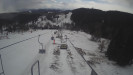 Snow park Paprsek - Lanovka - pohled dolů - 28.3.2023 v 14:55