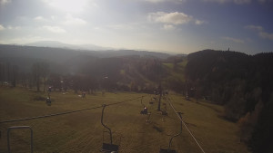 Snow park Paprsek - Lanovka - pohled dolů - 5.11.2024 v 09:50 Snow park Paprsek - Lanovka - pohled dolů - 5.11.2024 v 09:50